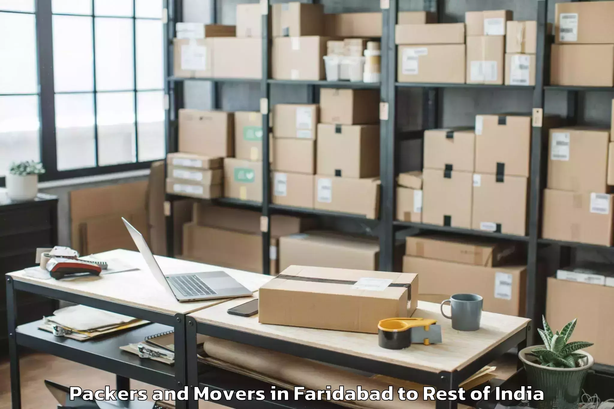 Easy Faridabad to Iit Jammu Packers And Movers Booking